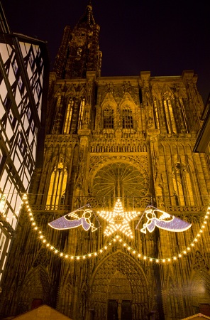 Cathédrale de Strasbourg à Noël