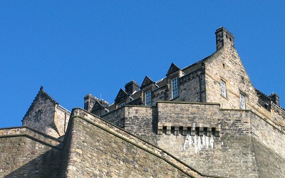 Le chateau d'Edimbourg en Ecosse