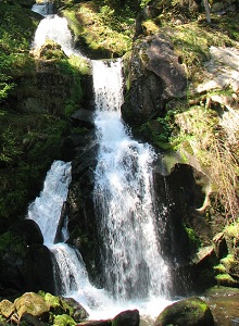 Les chutes d'eau Triberg dans la Forêt Noire