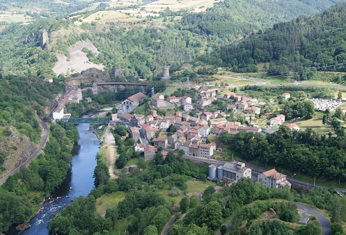 Monistrol d'Allier en bordure des Gorges dans la Haute-Loire