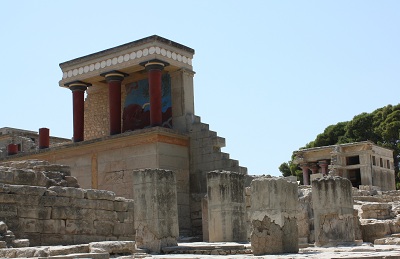 Le palais de Cnossos en Crete