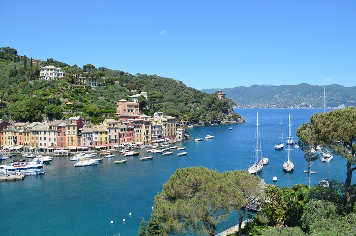 Vue depuis l'église de Portofino